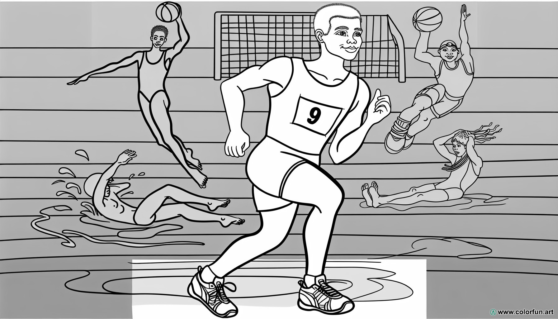 coloriage sport olympique