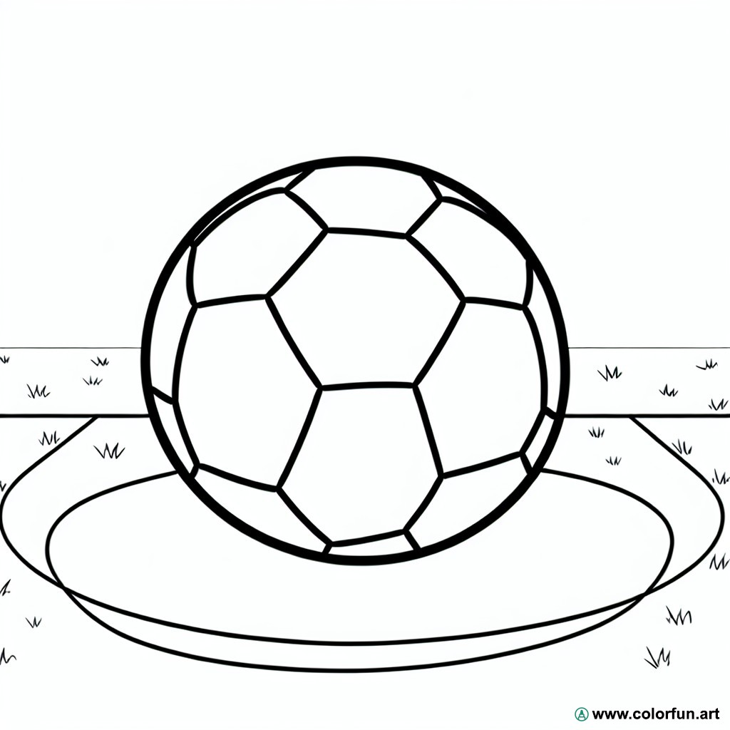 coloriage ballon de foot professionnel
