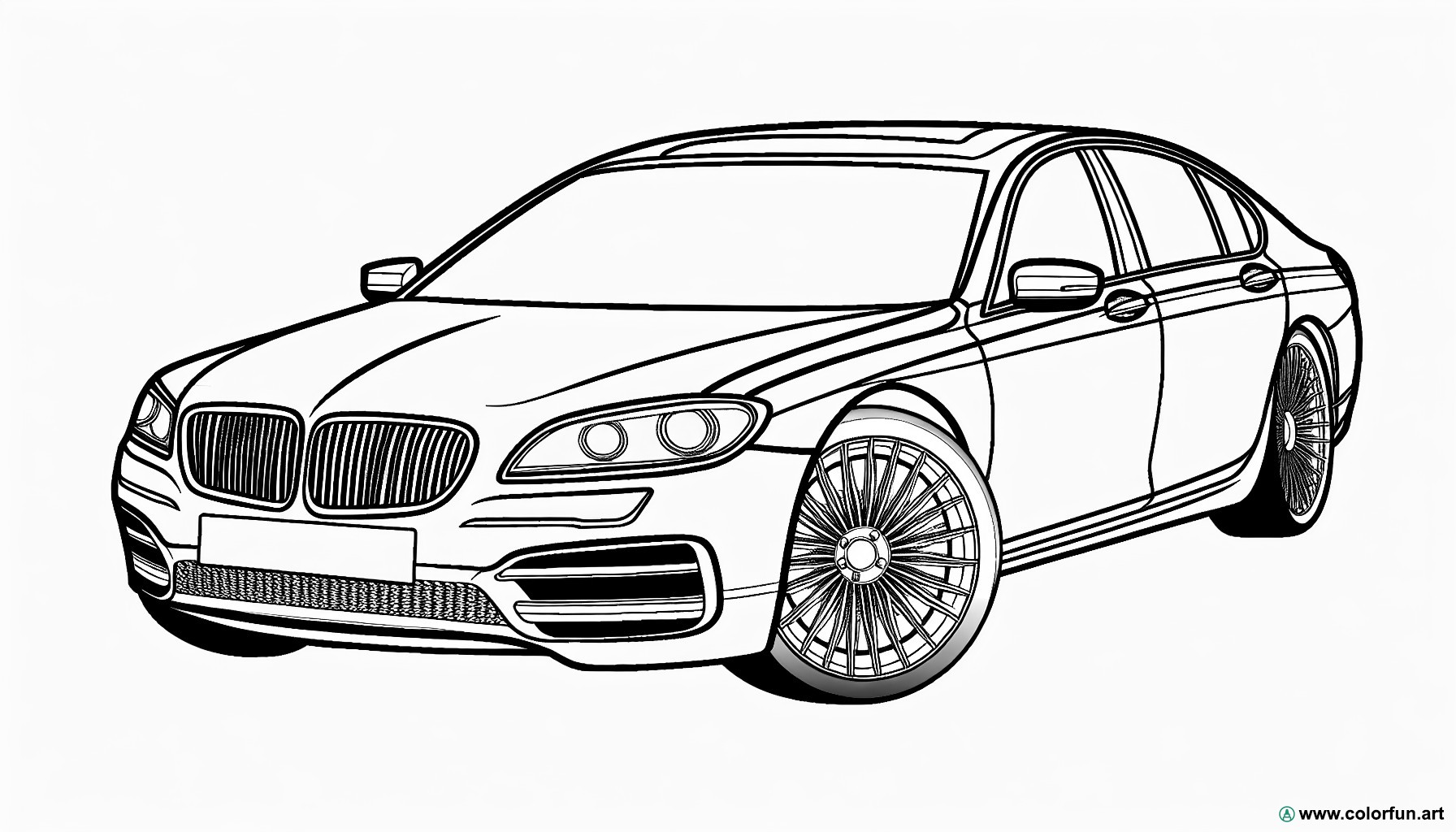 coloriage voiture luxueuse
