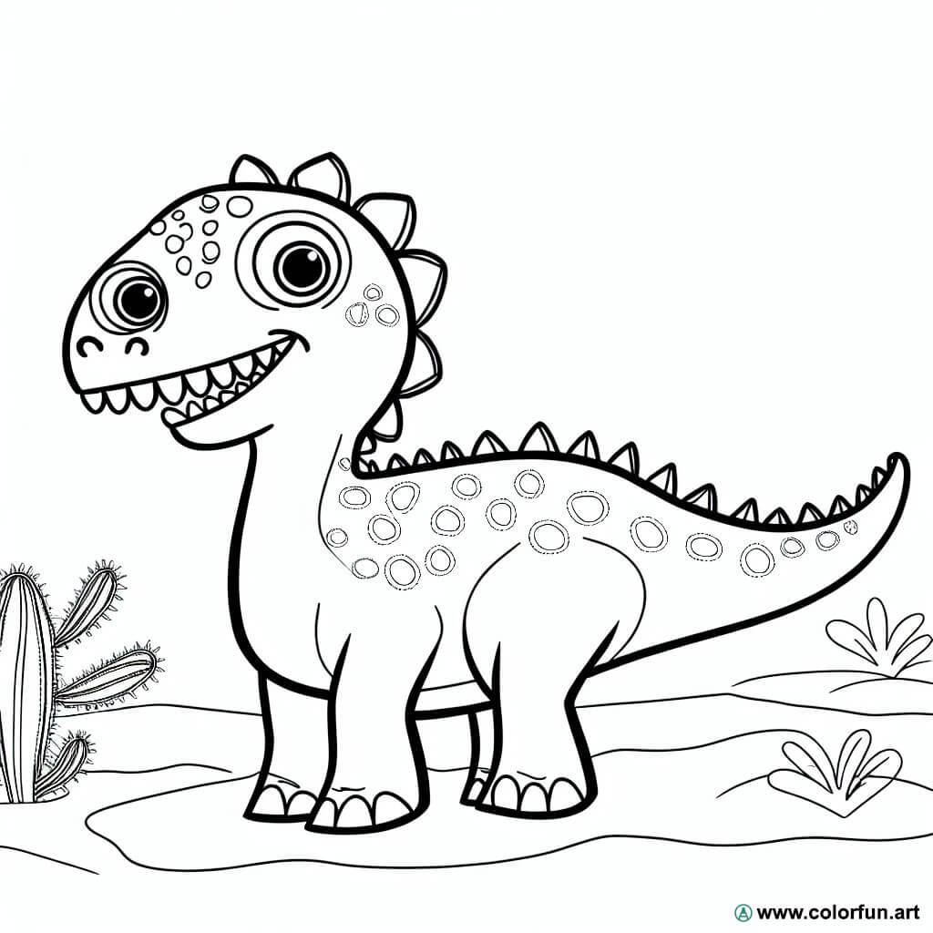 coloriage dinosaure maternelle