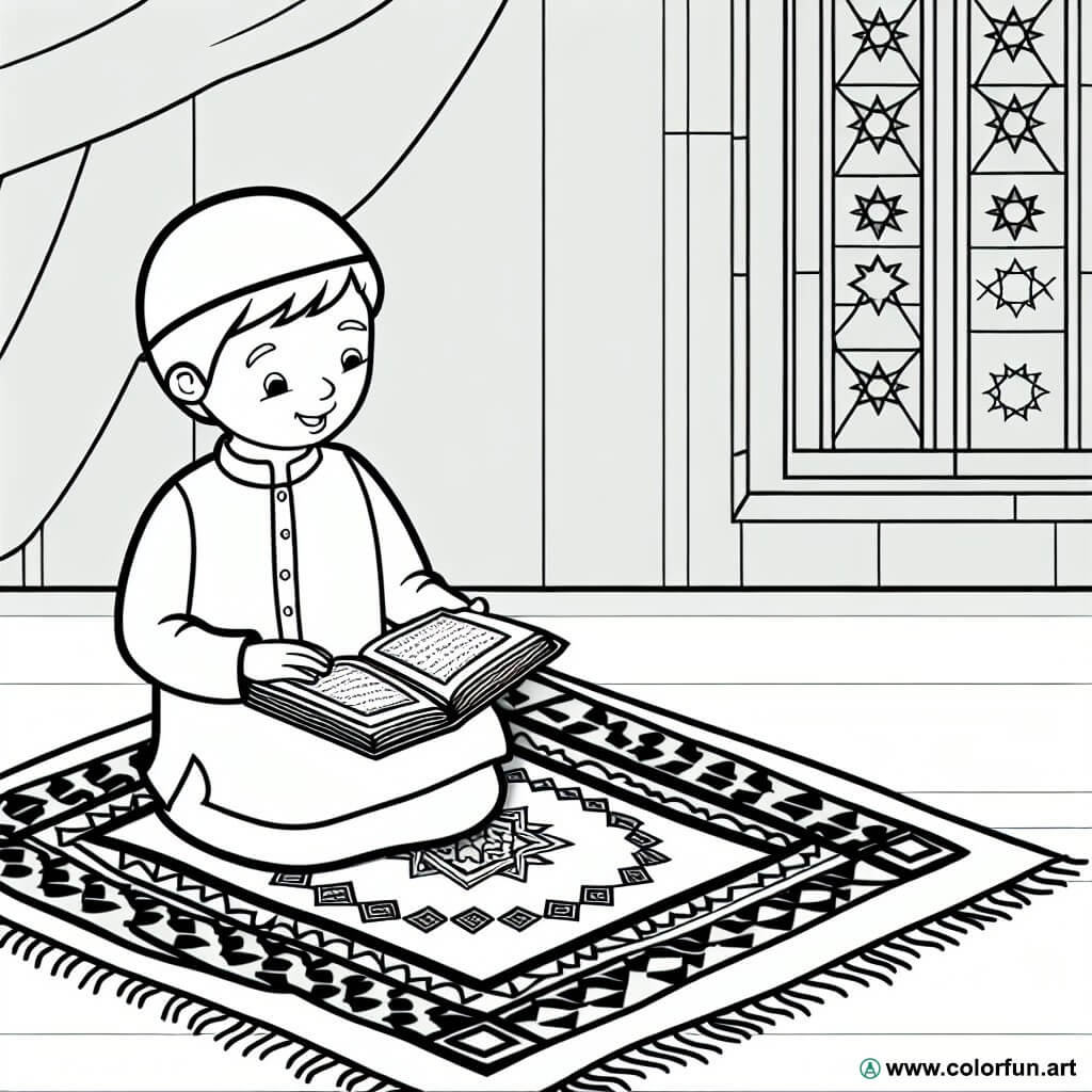 coloriage islam coran