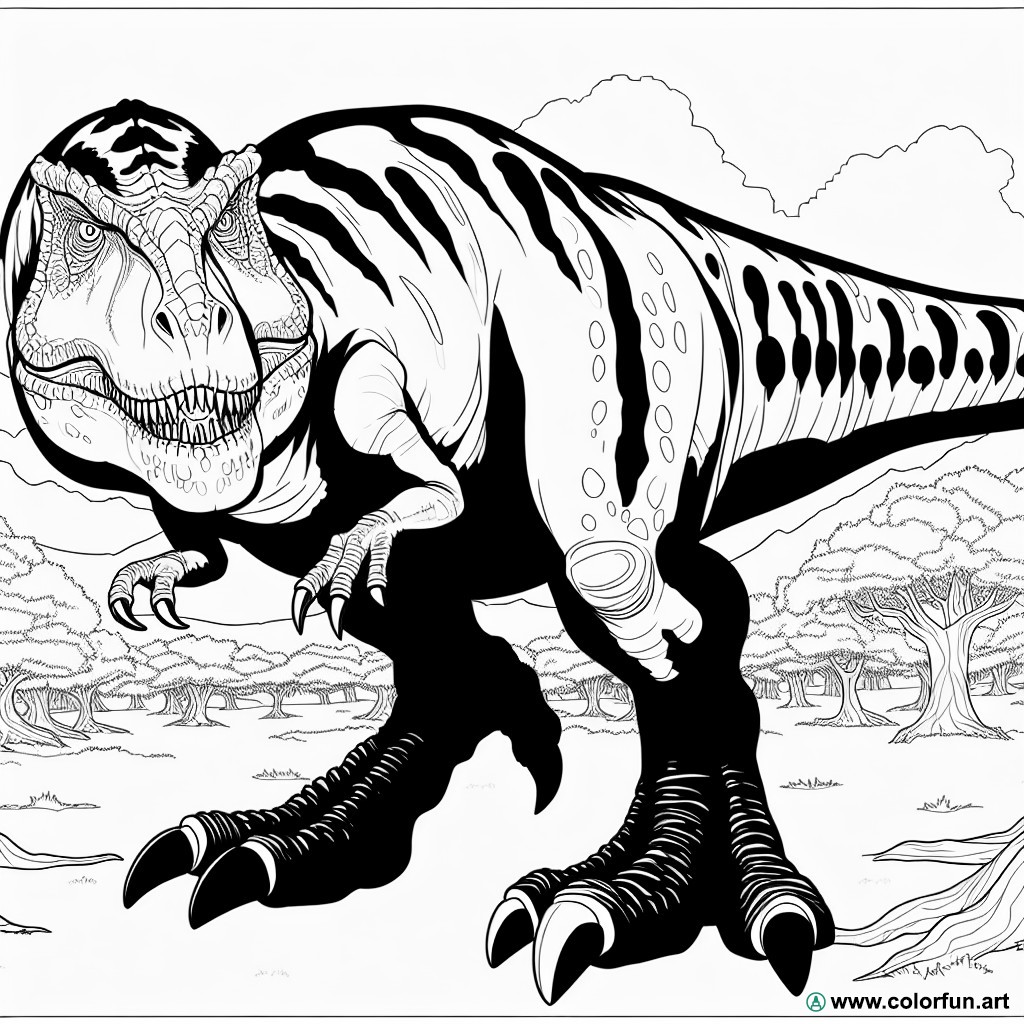 coloriage jurassic world indominus rex