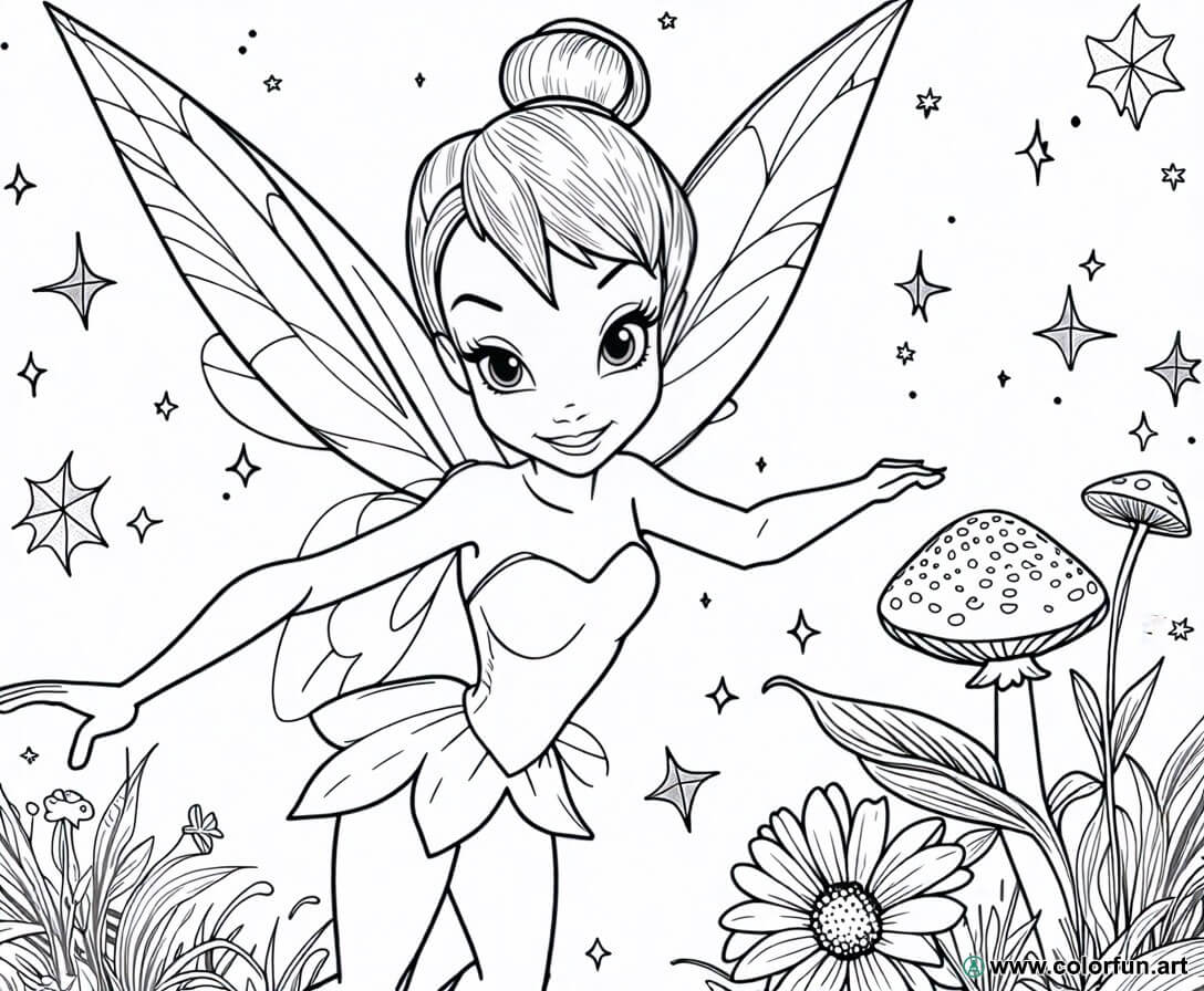 Coloriage La Fée Clochette