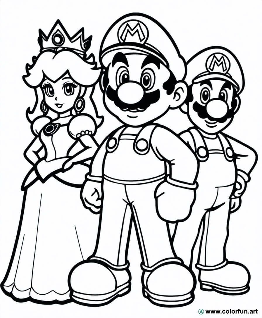 coloriage-de-mario-et-ses-personnages-t-l-charger-ou-imprimer