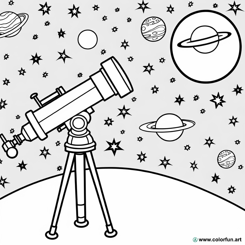 coloriage astronomie