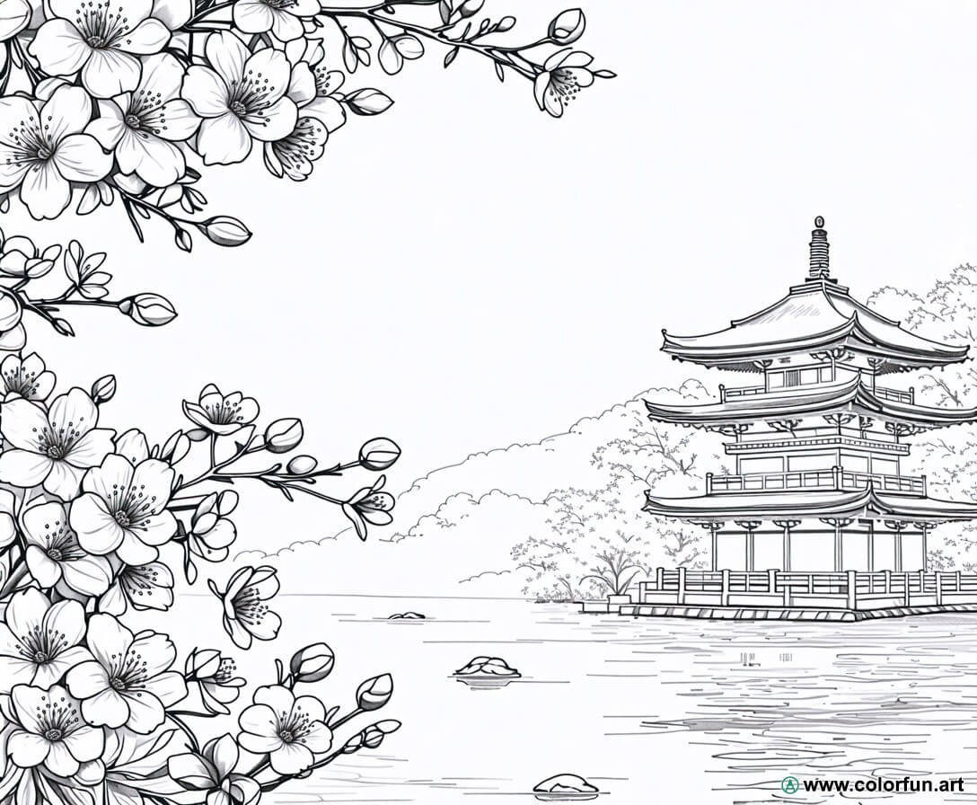 coloriage-de-fleurs-japonaises-t-l-charger-ou-imprimer-gratuitement