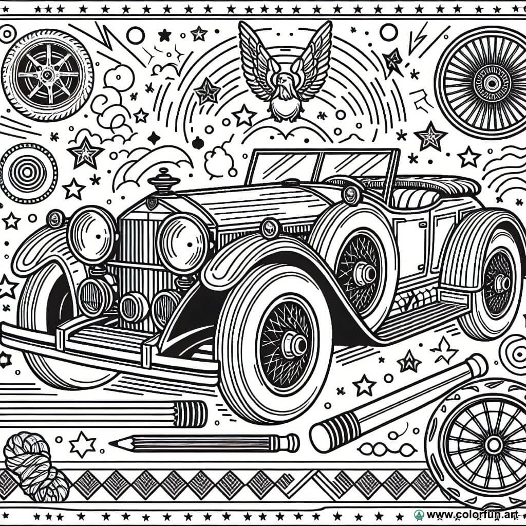 coloriage-de-voiture-de-luxe-de-collection-t-l-charger-ou-imprimer